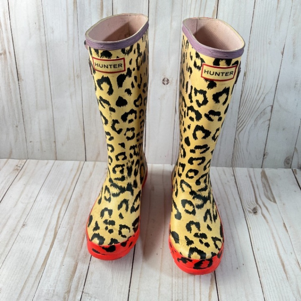 Hunter Original Kids‎ Hybrid Print Rain Boots Size 2/3 - Picture 2 of 9